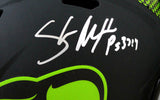 Shaun Alexander Autographed Seahawks F/S Eclipse Speed Helmet-Beckett W Hologram