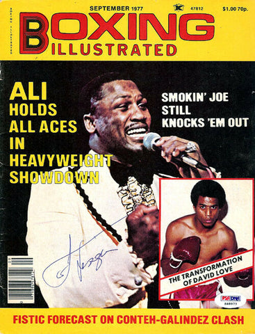 Joe Frazier Autographed Signed Boxing Illustrated Magazine Cover PSA/DNA #S48973