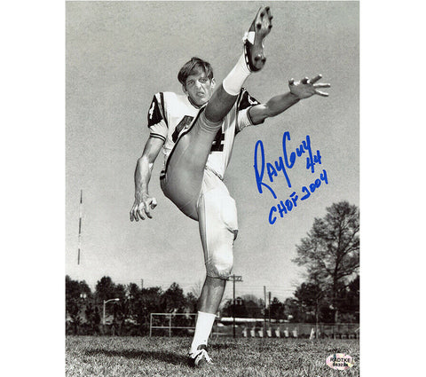 Ray Guy Signed Southern Miss Golden Eagles Unframed 8x10 B&W NCAA Photo w- Insc