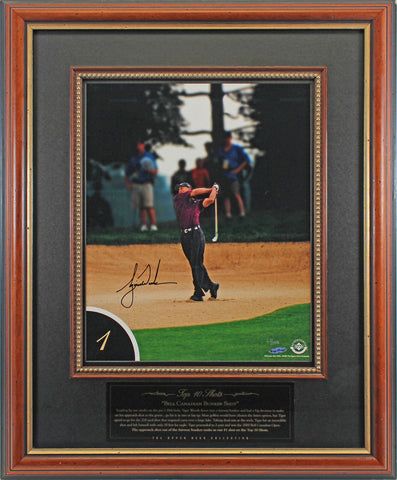 Tiger Woods Authentic Signed Framed 12x16 Top Ten Shots Photo #1 LE #21/100 UDA
