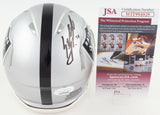 Sebastian Janikowski Signed Oakland Raiders Mini Helmet (JSA COA) Place Kicker