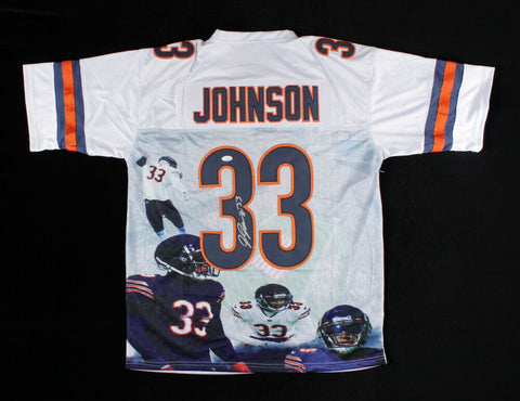 Jaylon Johnson Signed Chicago Bears Custom Photo Jersey (JSA COA) Utah D.B