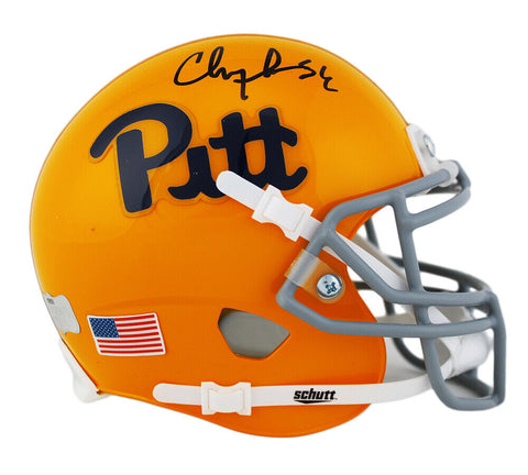 Chris Doleman Signed Pittsburgh Panthers Schutt NCAA Mini Helmet