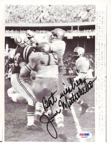 Jim Mutscheller Autographed Signed 7x9 Photo Baltimore Colts PSA/DNA #S40960