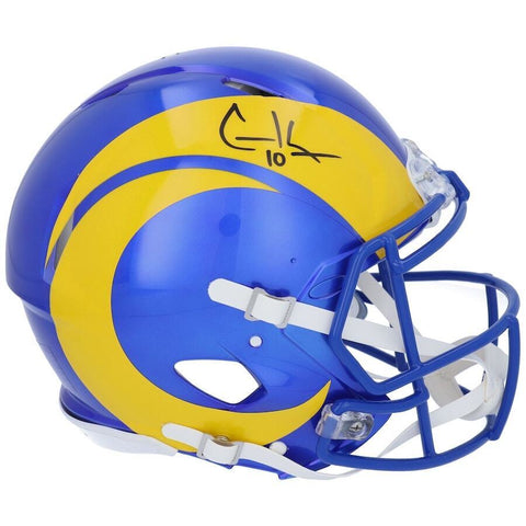 COOPER KUPP Autographed Los Angeles Rams Authentic Speed Helmet FANATICS