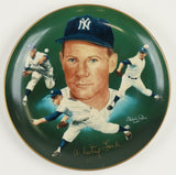 Whitey Ford Signed Yankees LE 1985 Hackett American Large Size Ceramic Art Plate