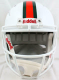 Ray Lewis Autographed Miami Hurricanes F/S Riddell Speed Helmet-Beckett W Holo