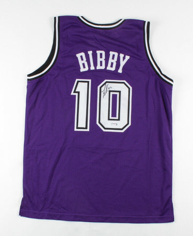 Mike Bibby Signed Sacramento Kings Jersey (PSA COA) 1997 NCAA Champion Arizona