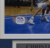 Christian Laettner Signed Framed 8x10 Duke The Shot Photo PSA ITP