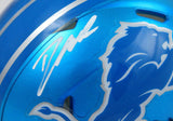 D'Andre Swift Autographed Detroit Lions Flash Speed Mini Helmet-Beckett W Holo