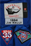 FRMD Jim Kelly Buffalo Bills Signed 1994 Mitchell & Ness Jersey w/HOF 02 Insc