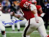 Tommy Nobis Autographed Atlanta Falcons 8x10 Running Photo - Beckett Auth *Blue