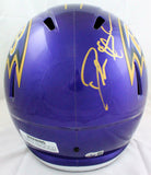 Deion Sanders Autographed Baltimore Ravens F/S Flash Speed Helmet-Beckett W Holo