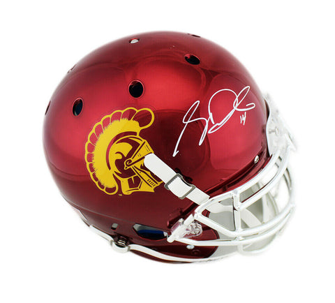 Sam Darnold Signed USC Trojans Schutt Authentic Chrome NCAA Helmet