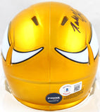 Randall Cunningham Signed Vikings Flash Speed Mini Helmet- Beckett W Hologram