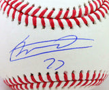 Vladimir Guerrero Jr. Autographed Rawlings OML Baseball- JSA Auth *Blue