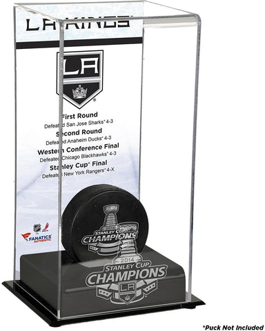 LA Kings 2014 Stanley Cup Champs Logo Standard Puck Display Case