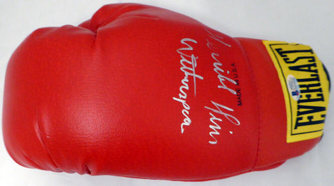 "Terrible" Tim Witherspoon Autographed Red Everlast Boxing Glove Beckett #C71421