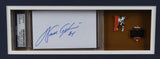Walter Payton Signed 32x36 Custom Framed Cut Display wi/ Jersey & Bears Pins PSA