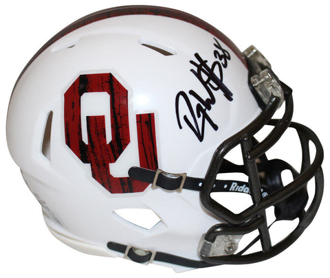 Roy Williams Signed Oklahoma Sooners Bring The Wood Mini Helmet BAS 37358
