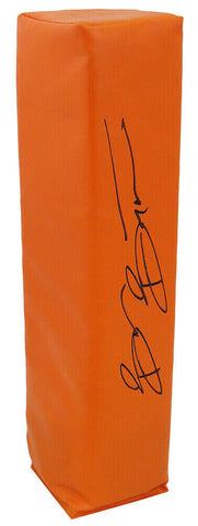 Brian Bosworth (OKLAHOMA / SEAHAWKS) Signed Orange Endzone Pylon -(SCHWARTZ COA)