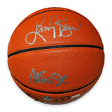 Larry Bird & Magic Johnson Signed Autographed Basketball Player Holo NEP