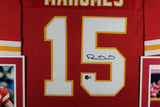 PATRICK MAHOMES (Chiefs red SKYLINE) Signed Autographed Framed Jersey Beckett