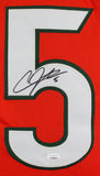Miami Andre Johnson Authentic Signed Orange Pro Style Jersey Autographed JSA Wit