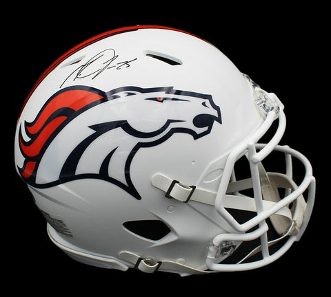 Melvin Gordon Signed Denver Broncos Speed Authentic White Matte NFL Helmet