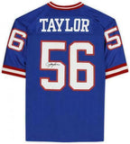 FRMD Lawrence Taylor New York Giants Signed Mitchell&Ness Blue 1990 Auth Jersey
