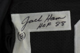 Ham Lambert Russell Signed Custom Black Pro-Style Football Jersey Inscribed JSA