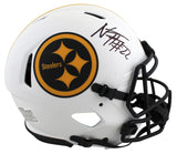 Steelers Najee Harris Signed Lunar Full Size Speed Proline Helmet Fan COA