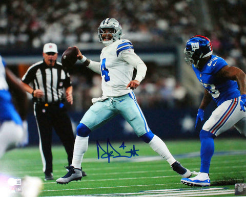 Dak Prescott Autographed Dallas Cowboys 16x20 v. Giants Photo-Beckett W Hologram