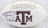 Johnny Manziel Autographed A&M Aggies Logo Football w/ 12 Heisman - JSA W *Left