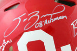 Oklahoma Heisman Winners Signed Speed Authentic Helmet w/Insc - Beckett Witness