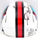 Ray Lewis Deion Sanders Autographed NFL HOF Speed Mini Helmet-Beckett W Hologram