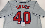 Bartolo Colon Signed Cleveland Indians Jersey (PSA/DNA ITP COA) 2005 AL Cy Young