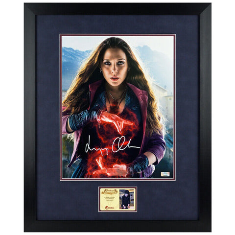 Elizabeth Olsen Autographed Avengers Scarlet Witch Wanda 11x14 Framed Photo