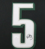 DONOVAN MCNABB (Eagles black TOWER) Signed Autographed Framed Jersey JSA