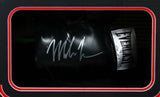 Mike Tyson Autographed Shadow Box Black Everlast Boxing Glove 6-Fiterman Holo *L