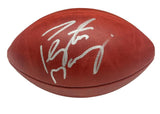 PEYTON MANNING Autographed Duke Metallic Broncos Logo Football FANATICS