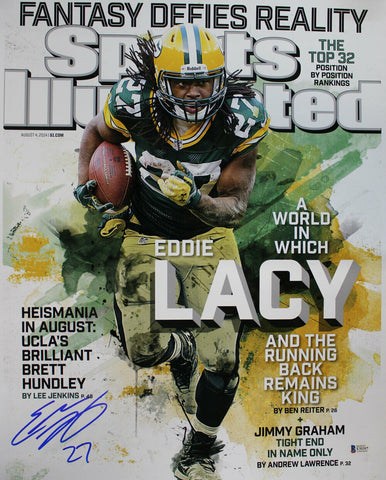 Eddie Lacy Autographed/Signed Green Bay Packers 16x20 Photo BAS 29139
