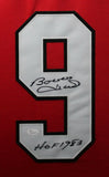 BOBBY HULL (Blackhawks red SKYLINE) Signed Autographed Framed Jersey JSA
