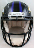 Joe Flacco Signed Ravens Speed Authentic F/S Helmet w/ SB MVP- JSA W *Silver