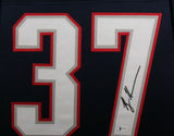 RODNEY HARRISON (Patriots blue SKYLINE) Signed Autographed Framed Jersey JSA