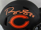 Roquan Smith Signed Chicago Bears Eclipse Speed Mini Helmet - Beckett W Auth