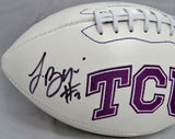 Trevone Boykin Autographed TCU Horned Frogs Logo Football- JSA Witnessed Auth