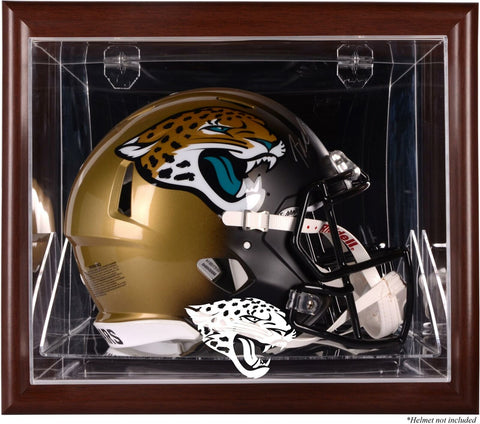 Jacksonville Jaguars Brown Framed Wall-Mountable Helmet Case - Fanatics
