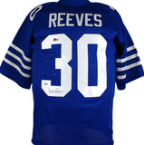 Dan Reeves Autographed Blue Pro Style Jersey- Beckett Hologram *Black