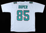 Mark "Super" Duper Signed Miami Dolphins White Jersey (JSA COA) 3xPro Bowl W.R.